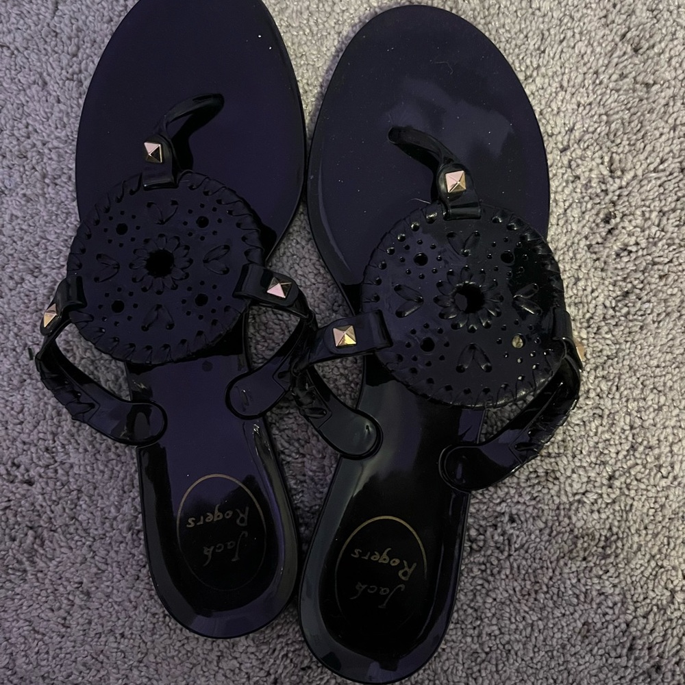 Black jelly jack rogers